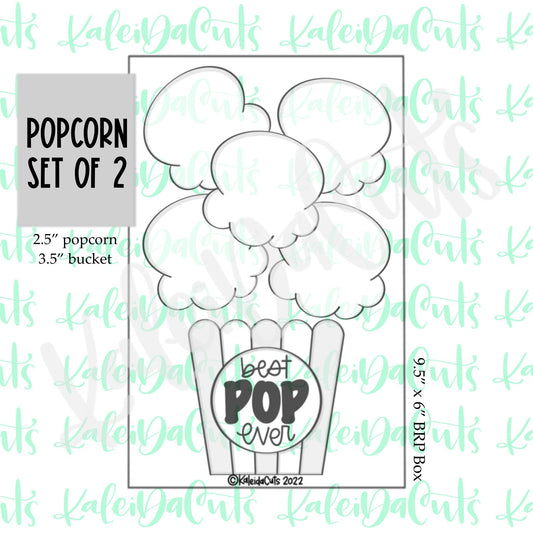 Popcorn Set of 2 Cookie Cutters