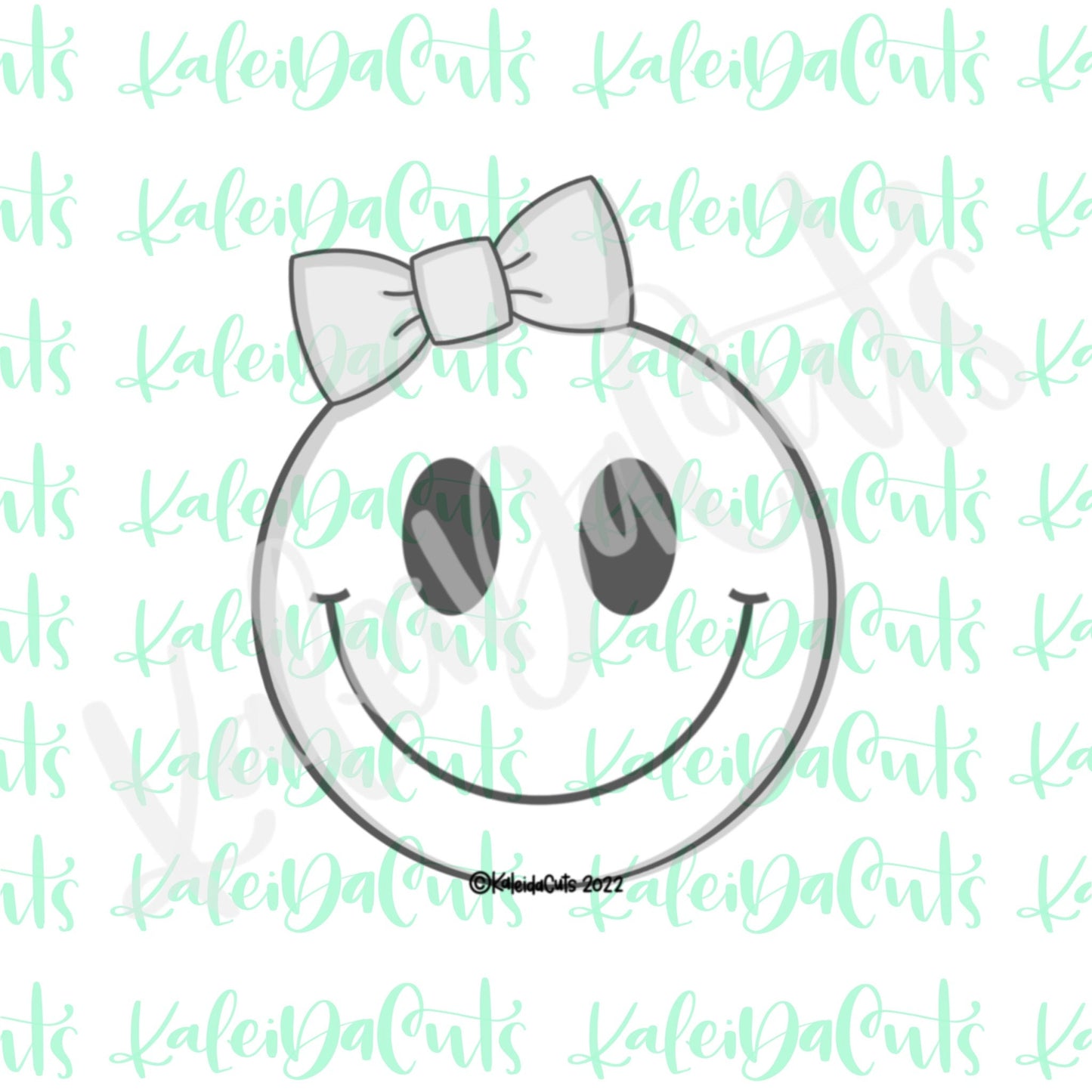 Smiley Face Bowtie Cookie Cutter