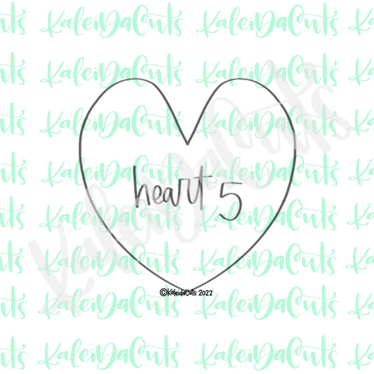 Heart 5 Cookie Cutter