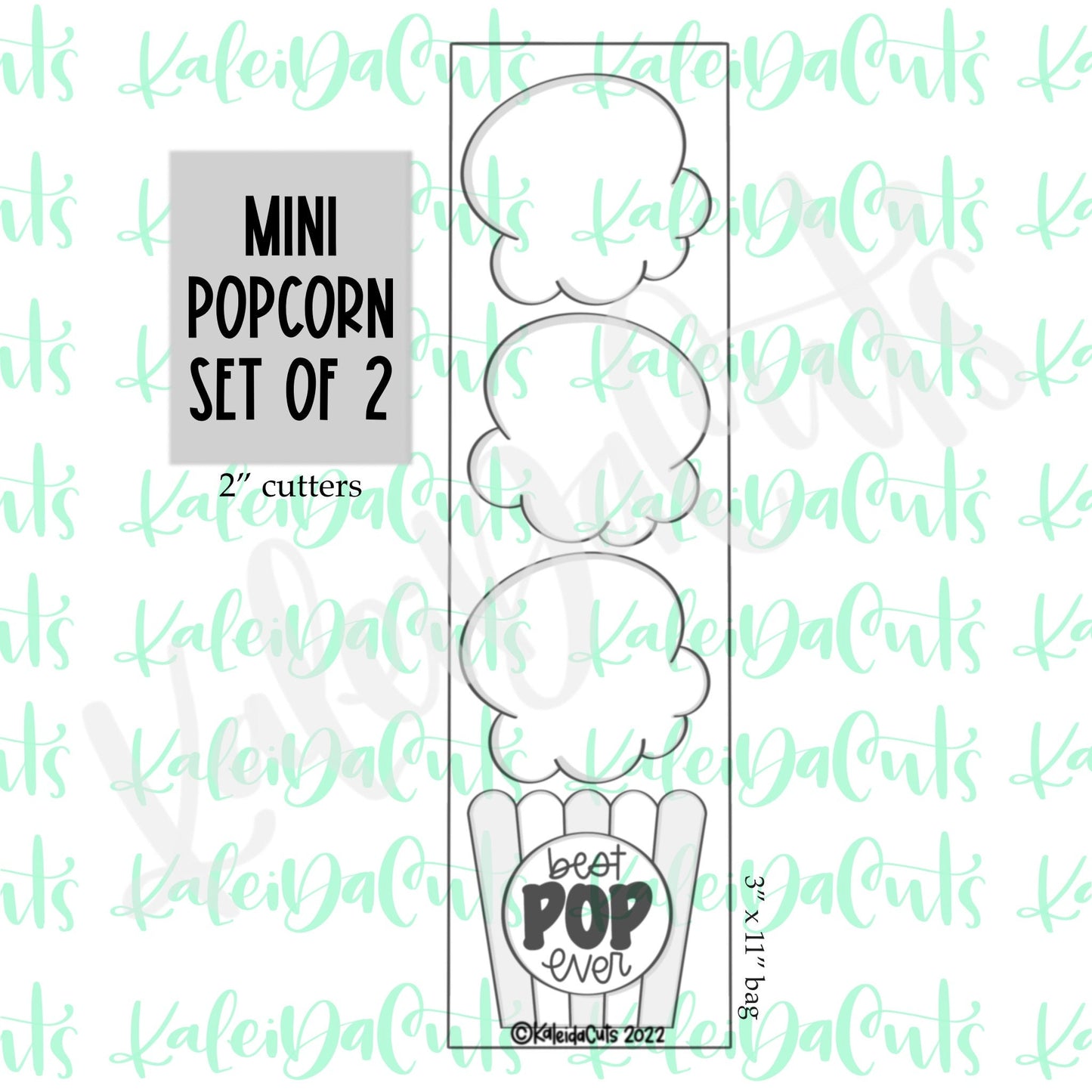 Mini Popcorn Set of 2 Cookie Cutters