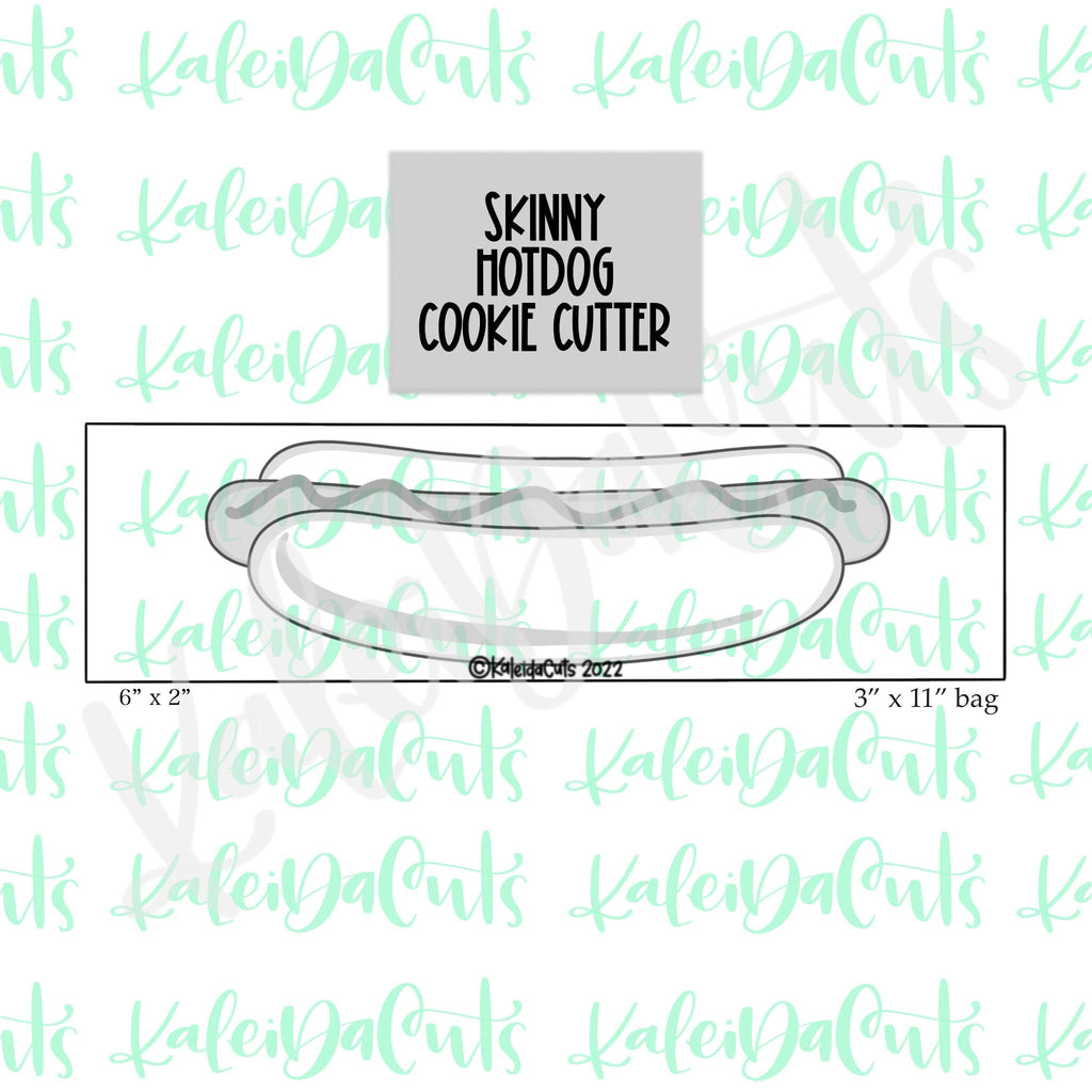 Skinny Hot Dog 6" Cookie Cutter