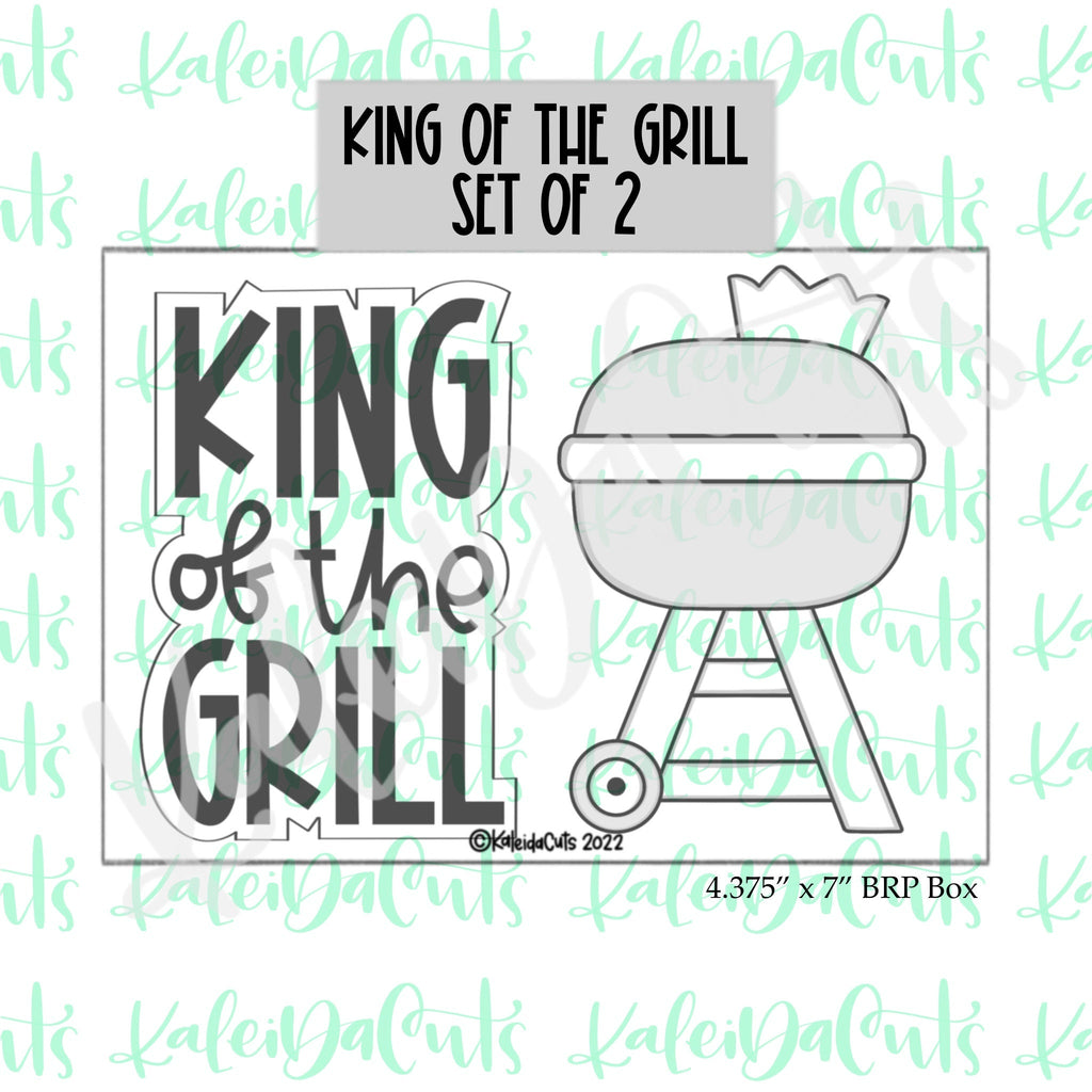 King of the Grill Set of 2 Cookie Cutters