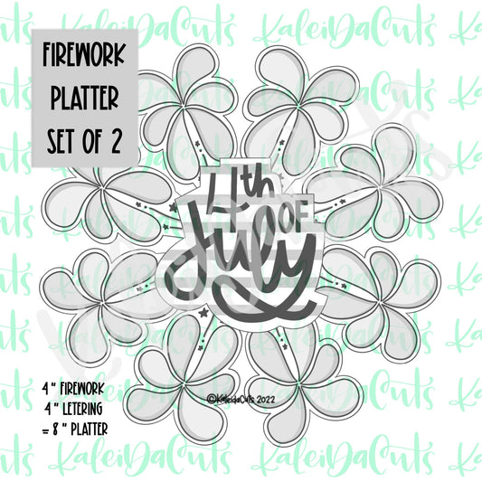 Firework Platter Set of 2 Cookie Cutters