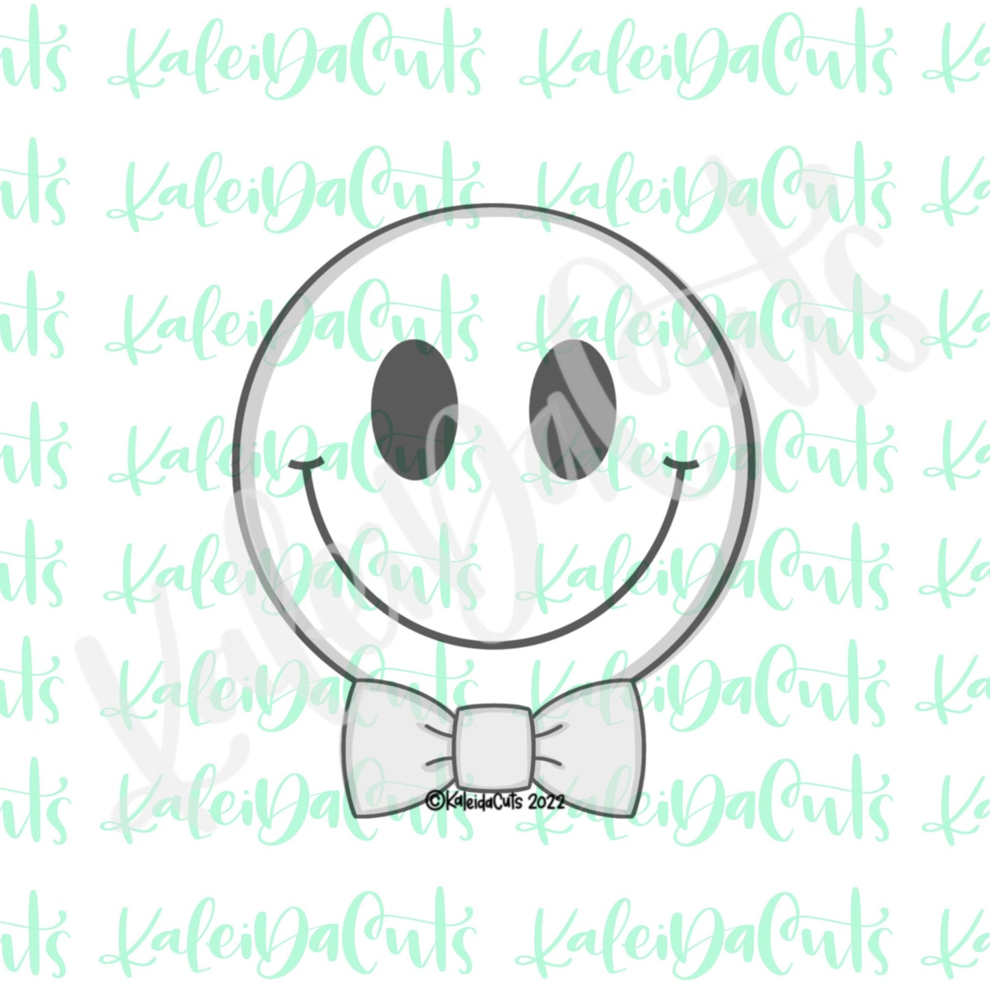Smiley Face Bowtie Cookie Cutter