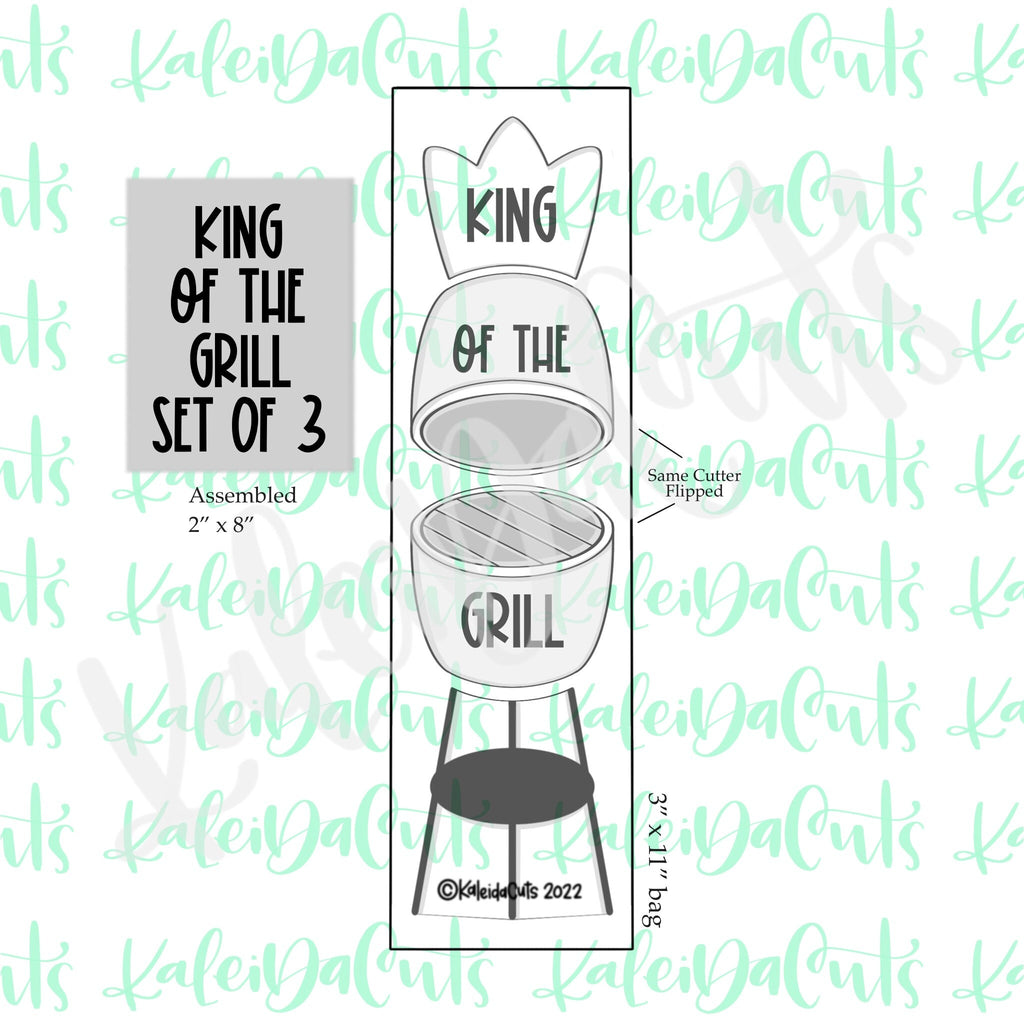 King of the Grill Set of 3 Cookie Cutters