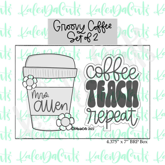 Groovy Coffee Set of 2 Cookie Cutters