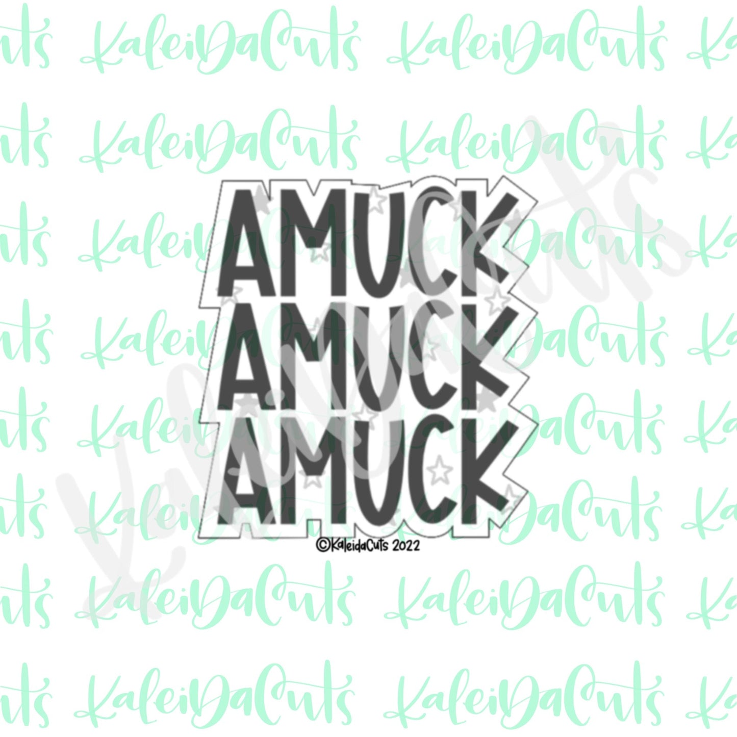 Amuck Font Cookie Cutter
