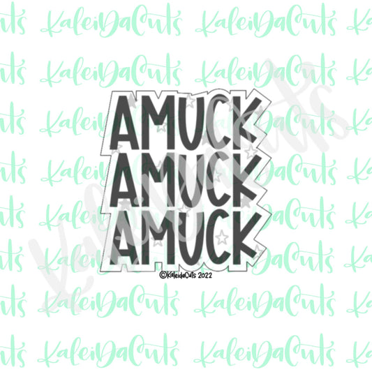 Amuck Font Cookie Cutter