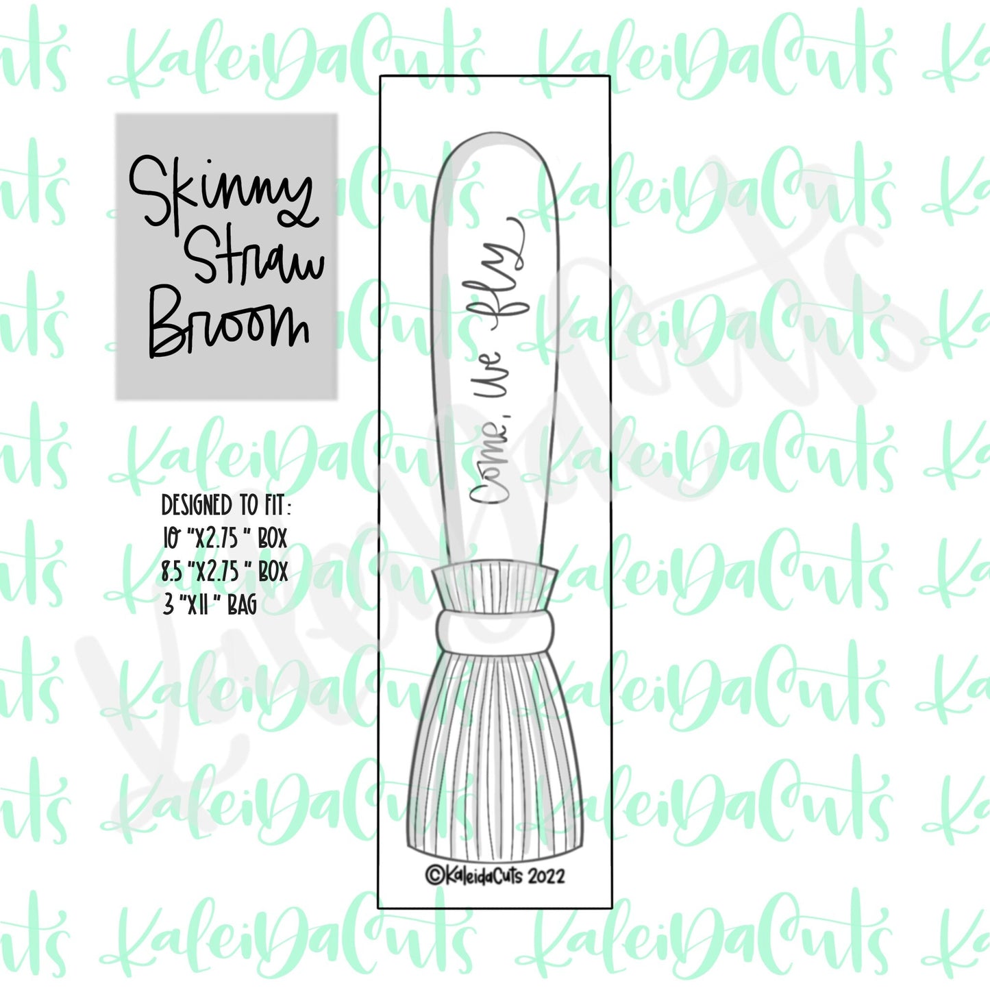 Skinny Straw Broom Cookie Cutter