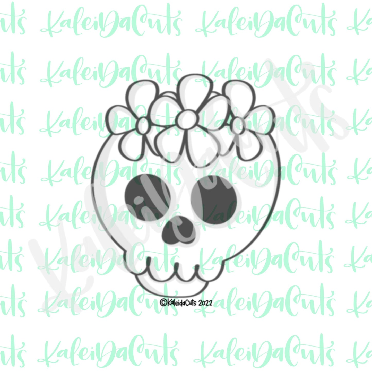 Groovy Skull Cookie Cutter