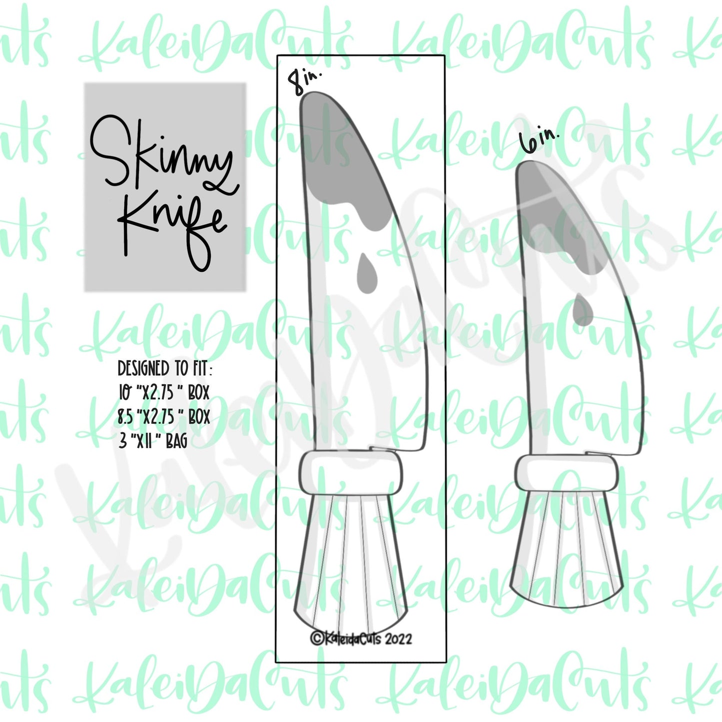 Skinny Knife Cookie Cutter – KaleidaCuts