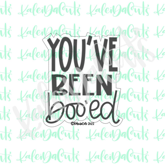 You've Been Booed Font Cookie Cutter