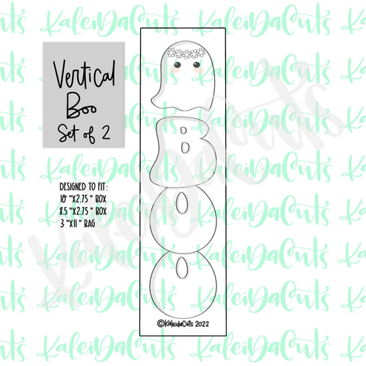 Vertical Boo Set of 2 Cookie Cutters