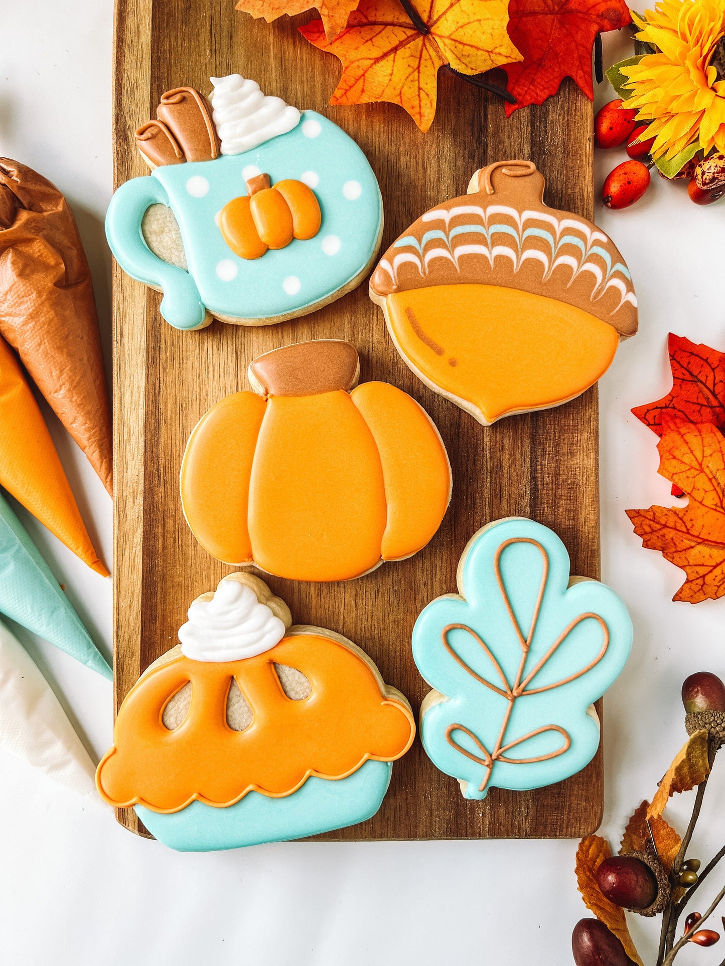 Fall Cookie Class (CC2C) Set of 5 Cookie Cutters