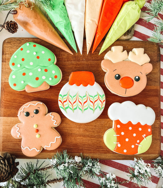Christmas Cookie Class (CC2C) Set of 5 Cookie Cutters