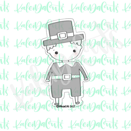Modern Pilgrim Man Cookie Cutter
