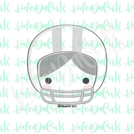 Football Helmet Head Cookie Cutter