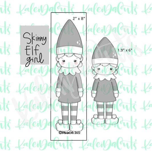 Skinny Elf Girl Cookie Cutter