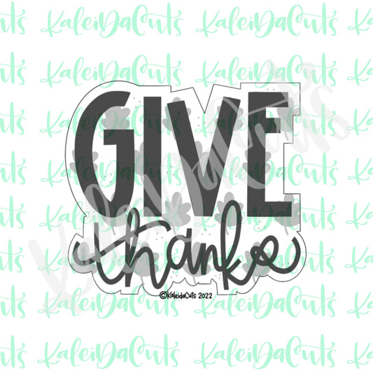 Give Thanks 2022 Cookie Cutter