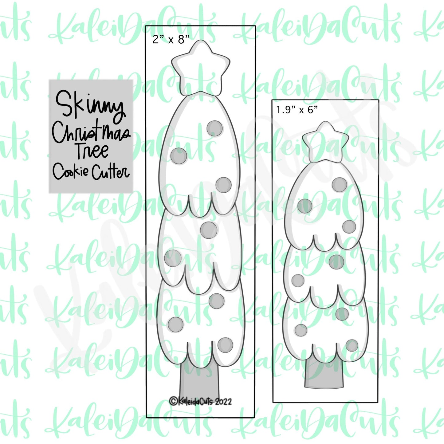 Skinny Christmas Tree Cookie Cutter