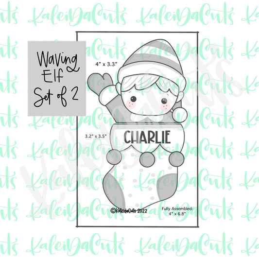 Waving Elf Set of 2 Cookie Cutters