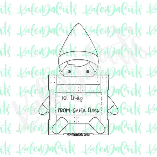 Elf Crate Cookie Cutter