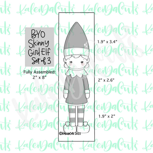 BYO Skinny Girl Elf Set of 3 Cookie Cutters