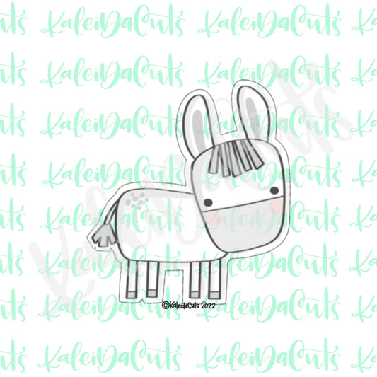 Modern Nativity Donkey Cookie Cutter