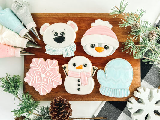 Winter Wonderful Cookie Class (CC2C) Set of 5 Cookie Cutters