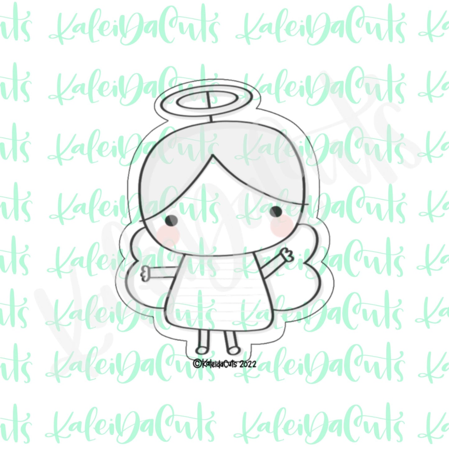 Modern Nativity Angel Cookie Cutter