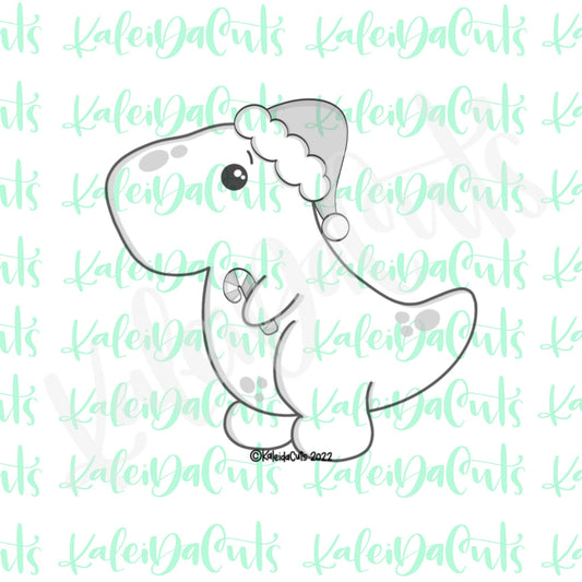 Santa T-Rex Cookie Cutter