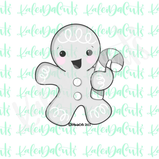 Gingy with Candy Cane Cookie Cutter