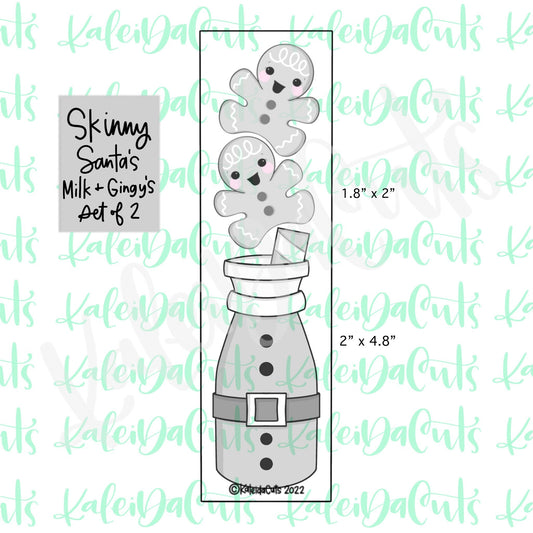 Skinny Santa's Milk and Gingy Set of 2 Cookie Cutters