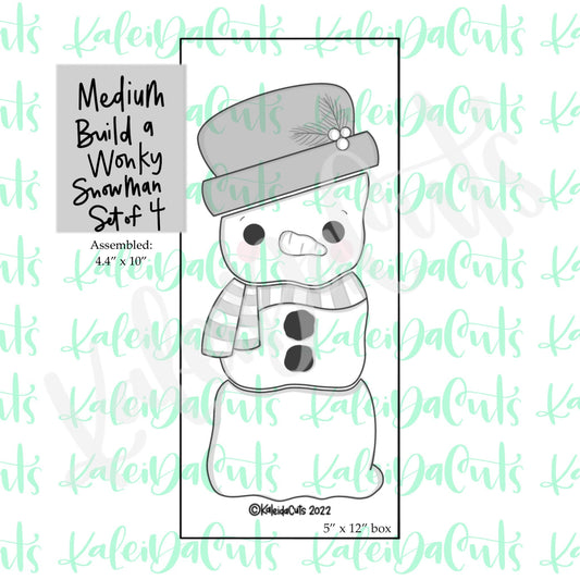 Medium Build a Wonky Snowman Set of 4 Cookie Cutters