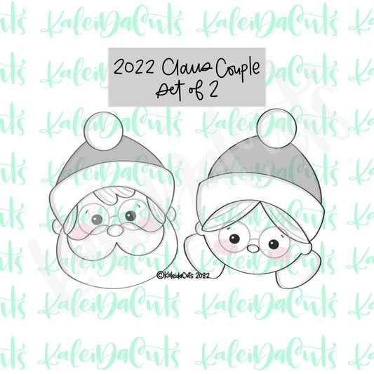 2022 Claus Couple Set of 2 Cookie Cutters