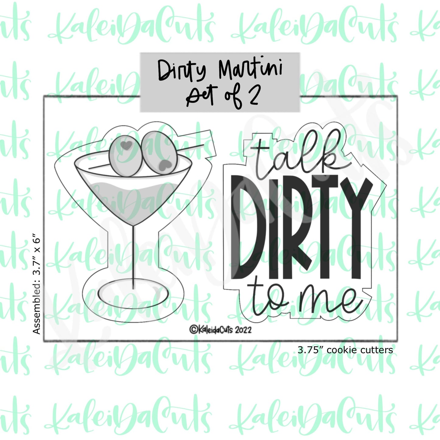 Dirty Martini Set of 2 Cookie Cutters