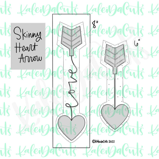 Skinny Heart Arrow Cookie Cutter