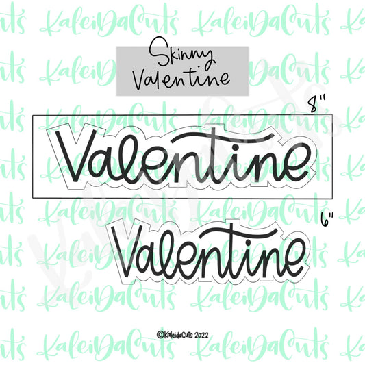 Skinny Valentine Cookie Cutter