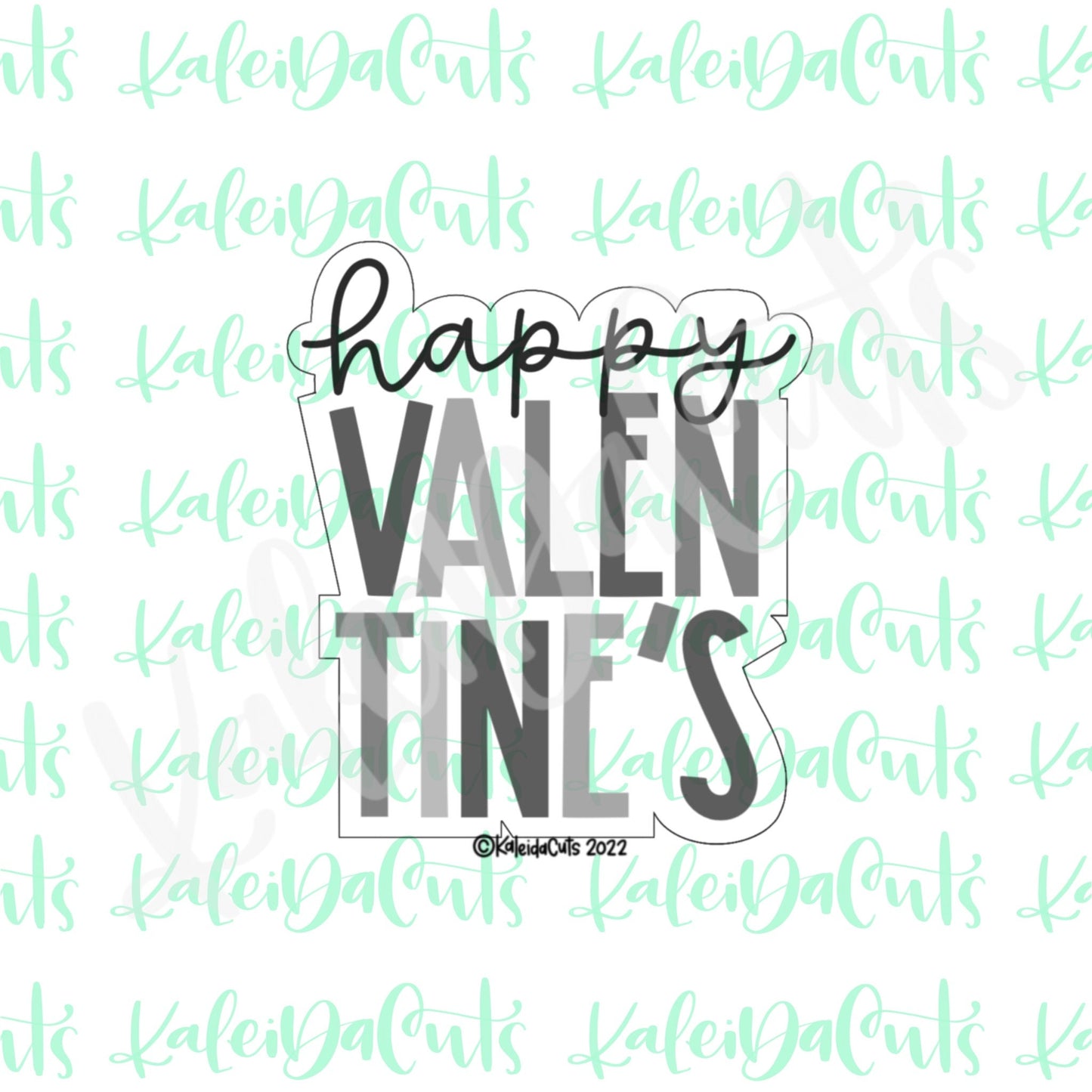 Happy Valentine's Lettering Cookie Cutter