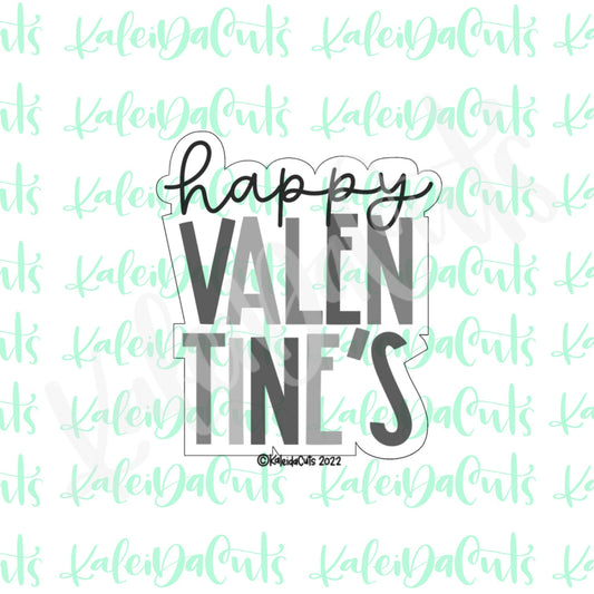 Happy Valentine's Lettering Cookie Cutter