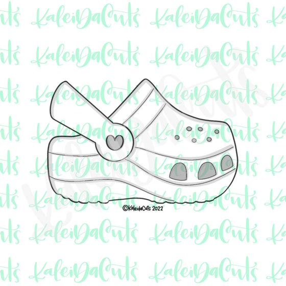 Croc Shoe Cookie Cutter