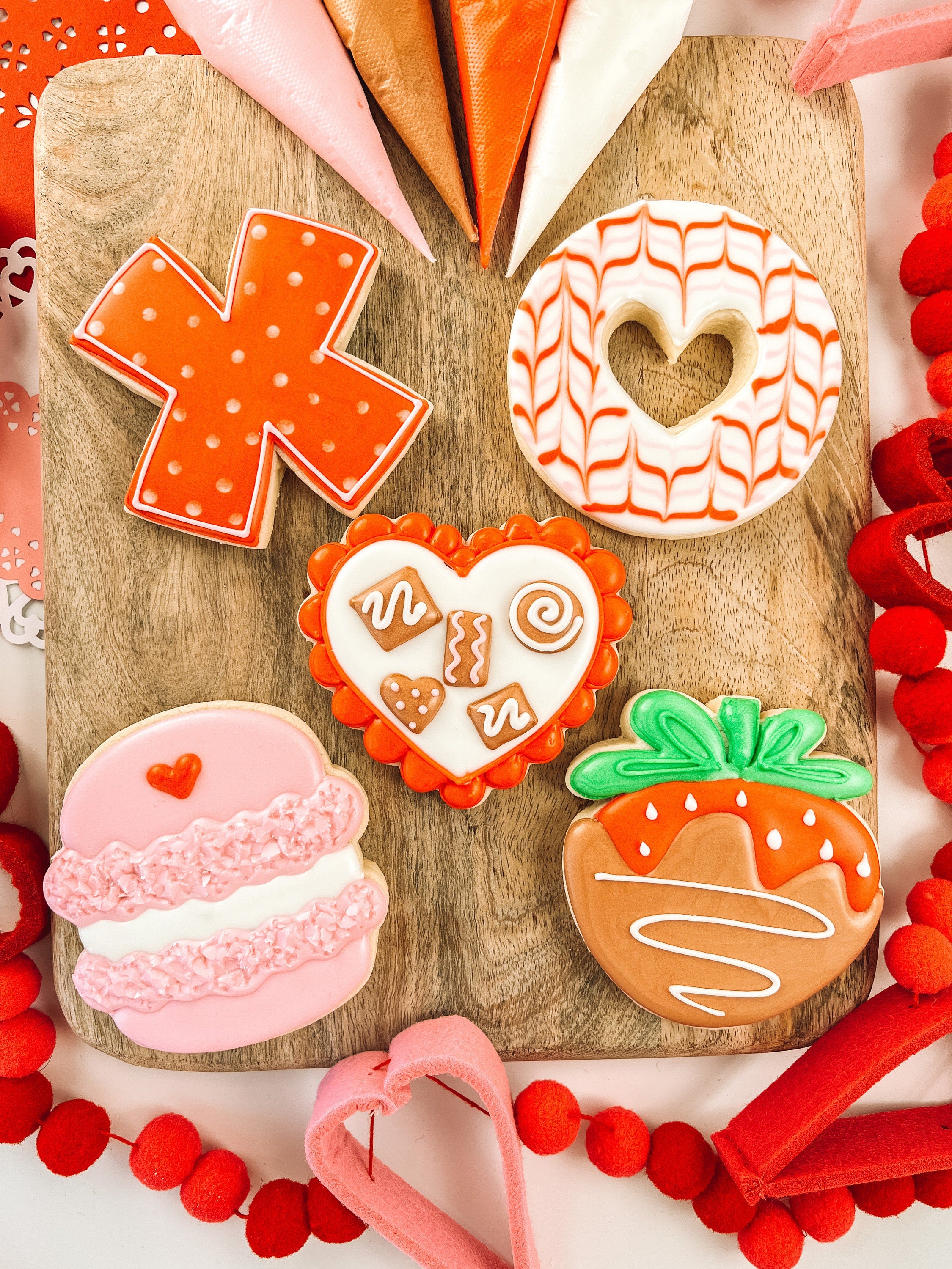 Lolly's Home Kitchen Valentine's Charcuterie Cookie Class Cutters -  Sweetleigh