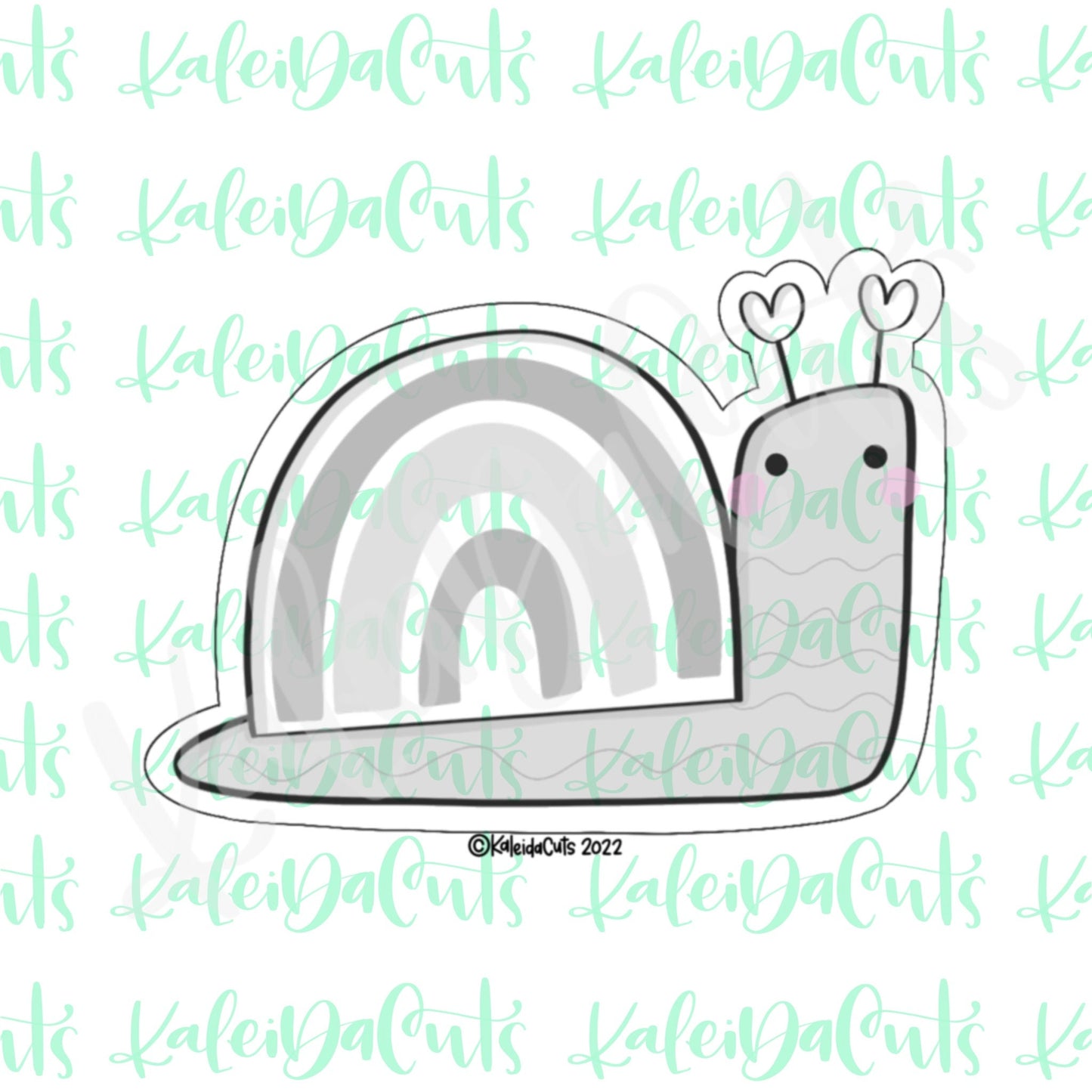 Modern Snail Valentine Cookie Cutter