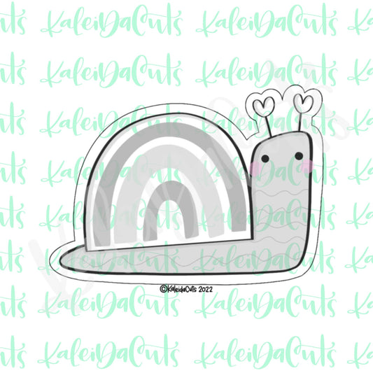 Modern Snail Valentine Cookie Cutter
