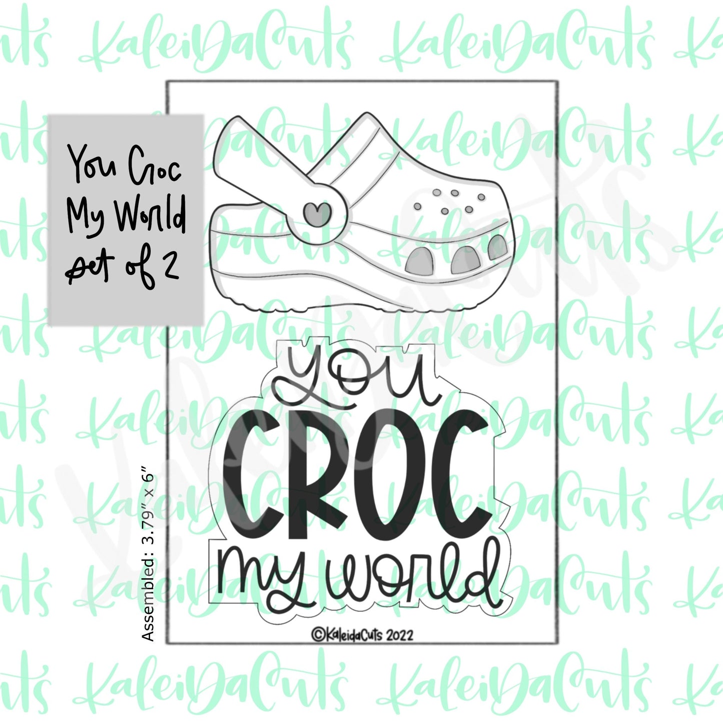 You Croc My World Set of 2 Cookie Cutters
