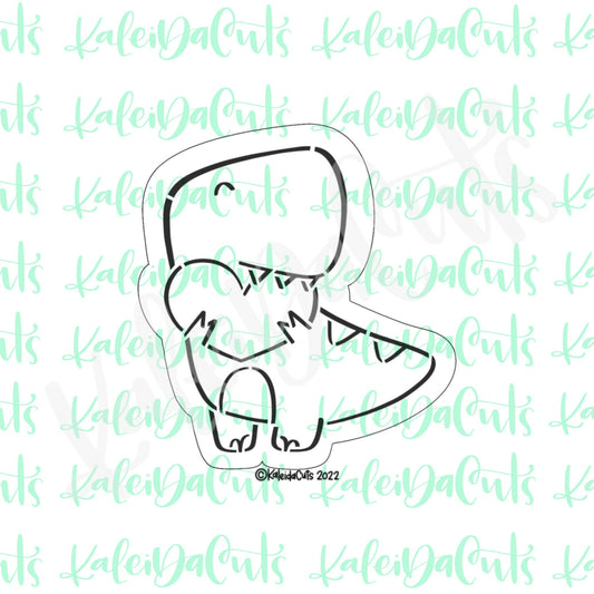 Valentine T-Rex PYO Cookie Cutter