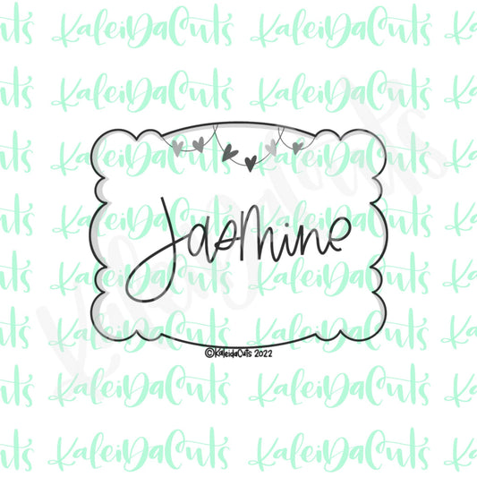 Jasmine Plaque Cookie Cutter