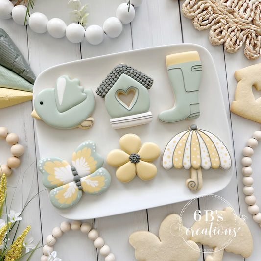 6 B's Creations (Teaching Partners) Spring Time Set of 6 Cookie Cutters