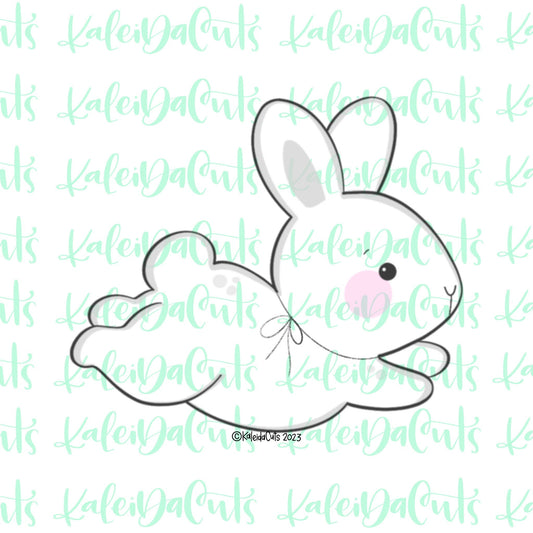 Bounding Bunny Cookie Cutter