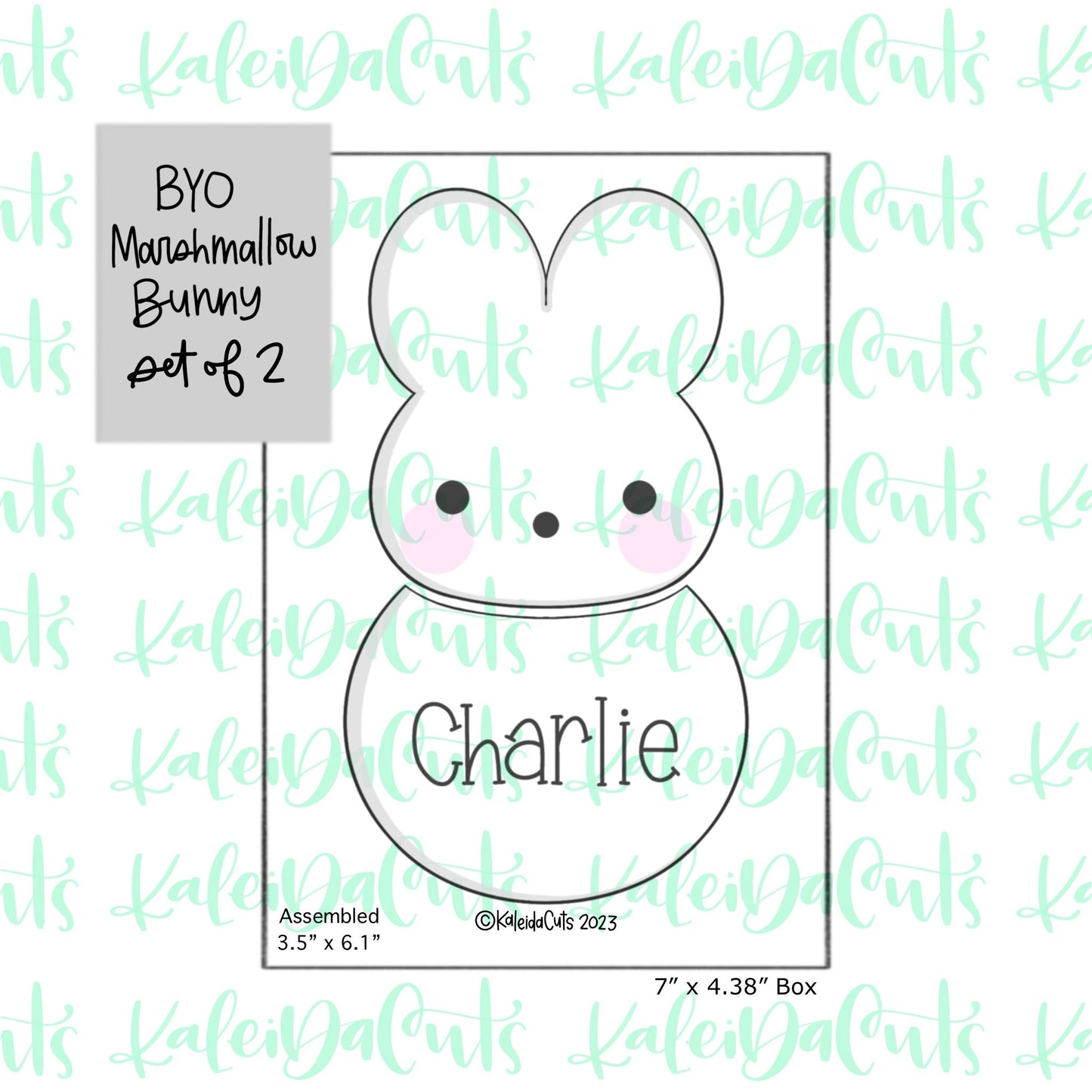 BYO Marshmallow Bunny Set of 2 Cookie Cutters